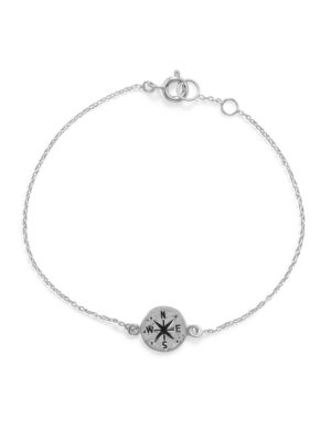 Keep It Moving! 7"+.5 Hammered Compass Bracelet